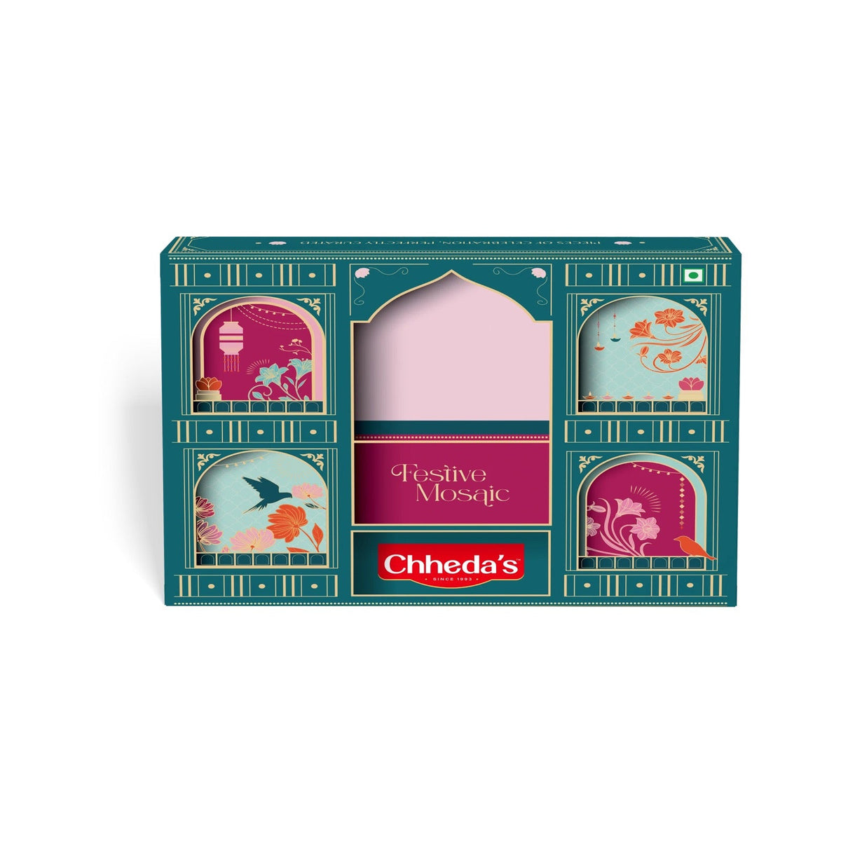 Chheda's Festive Mosaic Diwali gift box – front